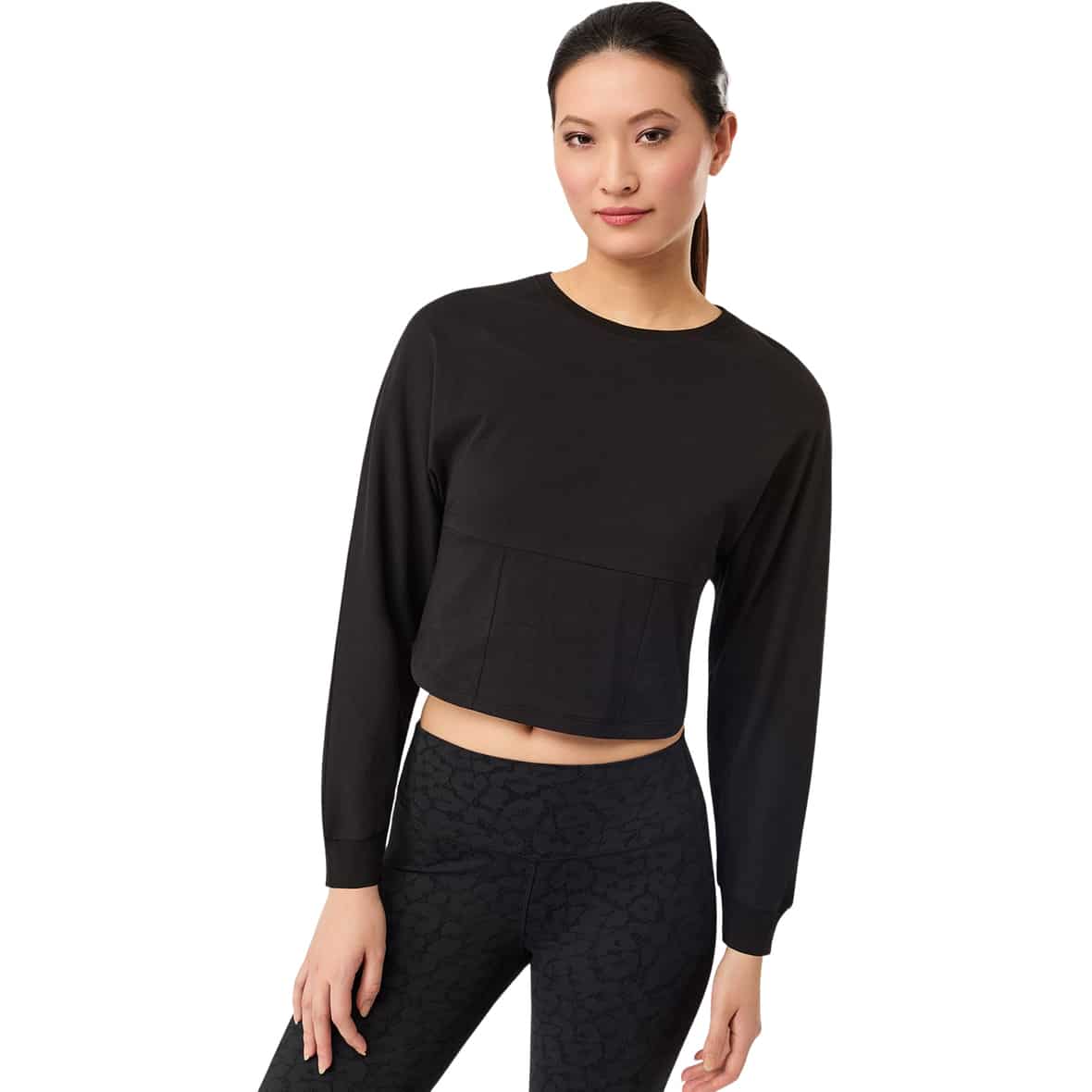 Soft  Damen Sweatshirt Schwarz_BLACK | XS