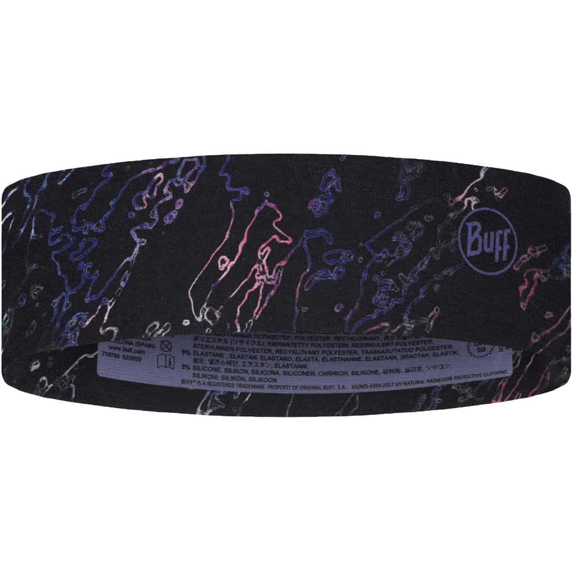 Coolnet UV Slim  Stirnband Schwarz_999__BLACK | one size