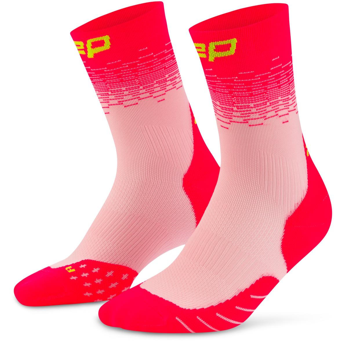 CEP Core Run Edt. Fade Socks Mid Cut Damen Laufsocken ( Pink II)