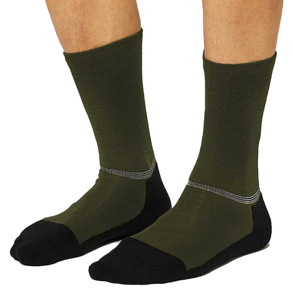 Merino Fahrradsocken Oliv_OLIVE | 35-38