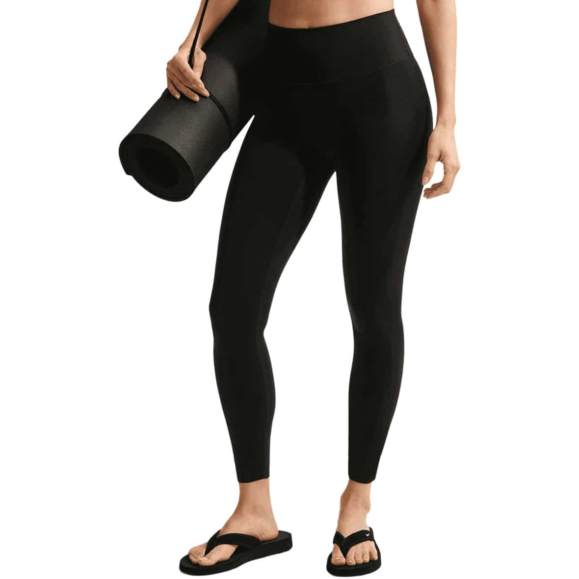  Zenvy Dri-Fit High-Rise 7/8 Unseam Damen Leggings Schwarz_010__BLACK/COOL GREY | XL