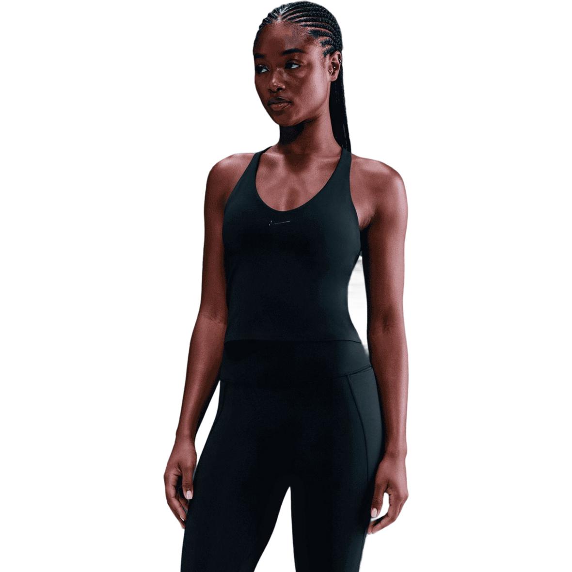 Dri-Fit Universa Medium Support Damen Sport-BH Schwarz_010__BLACK/ANTHRACITE/DK SMOKE GREY | S