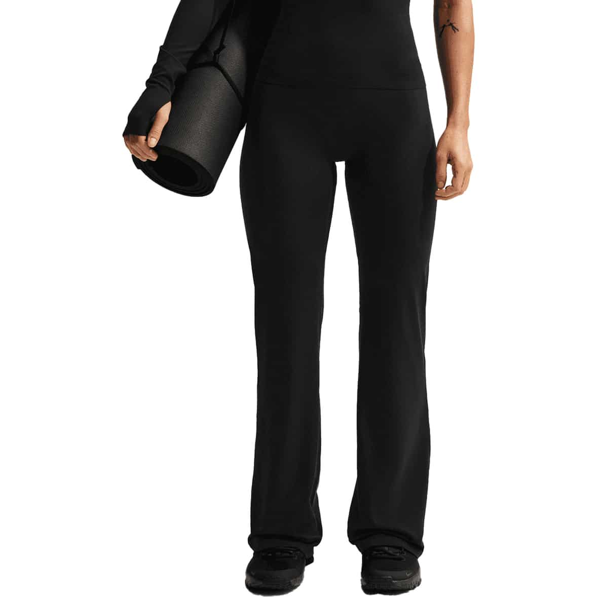 Dri-Fit Zenvy High-Rise Flare  Damen Trainingshose Schwarz_010__BLACK/COOL GREY | XL