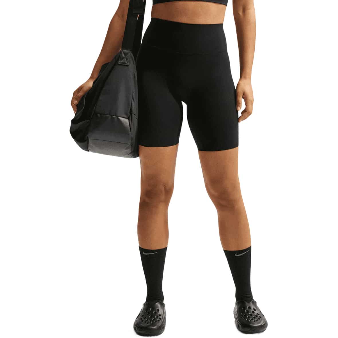 Dri-Fit Zenvy High-Rise 8inch  Damen Leggings Schwarz_010__BLACK/COOL GREY | L