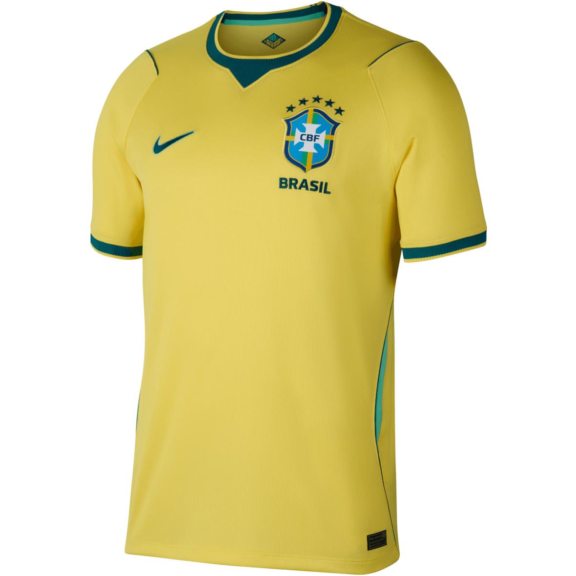 Brasilien 2026 Heim Herren Fußballtrikot Gelb_724__CANARY/LIGHT MENTA/GEODE TEAL | M