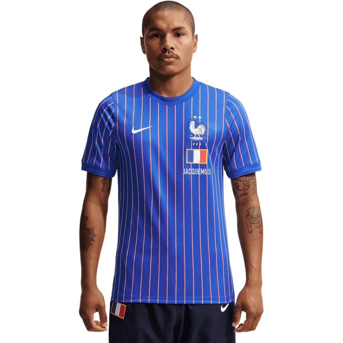 Frankreich Dri-Fit Academy Pro X2 Pre-Match Herren T-Shirt Blau_480__GAME ROYAL/UNIVERSITY RED/WHITE | XL