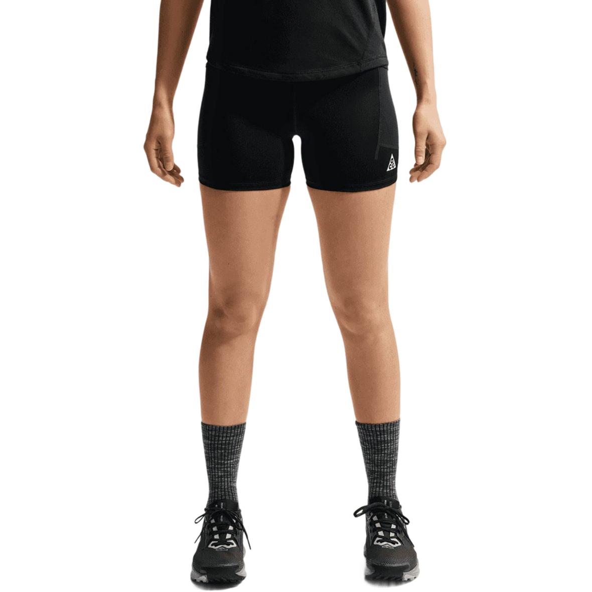ACG Trail Dri-Fit High-Rise 4in Tight Short Damen Lauftights Schwarz_010__BLACK/SUMMIT WHITE | XS