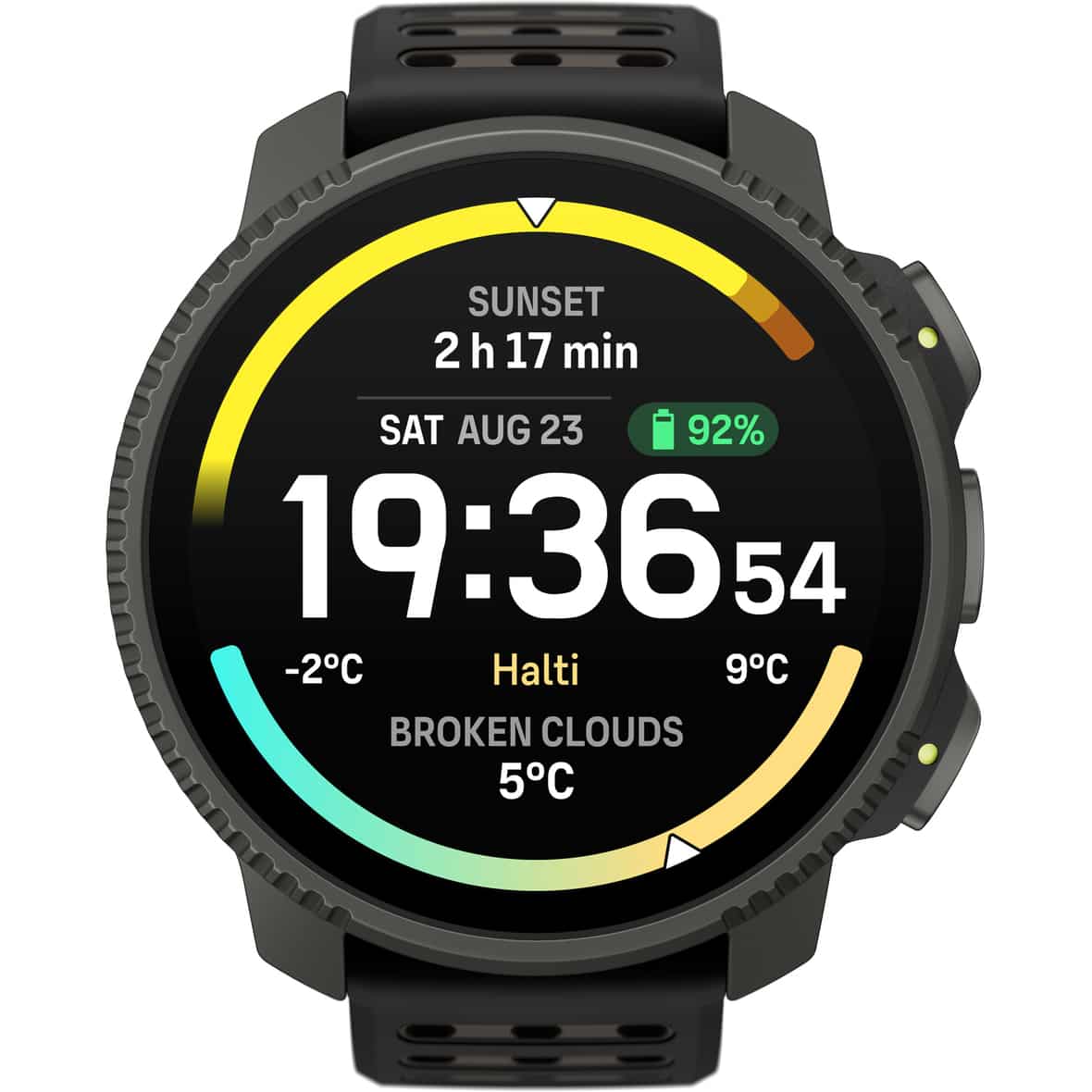 Vertical 2 Titanium Sage Green Sportuhr Schwarz_BLACK | one size