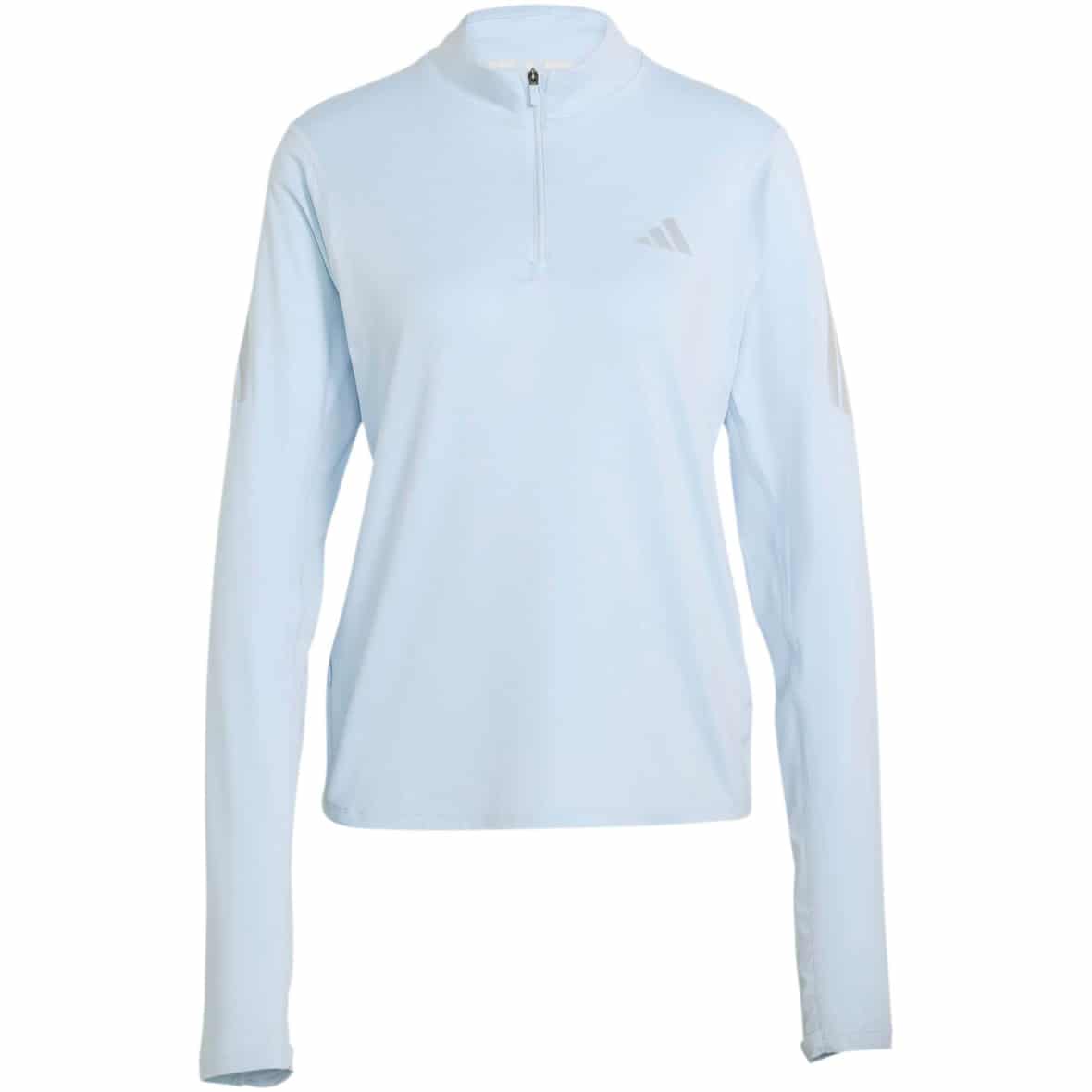 ADI365 Run Iconic Half Zip Damen Laufshirt Hellblau_000__CRSK | L