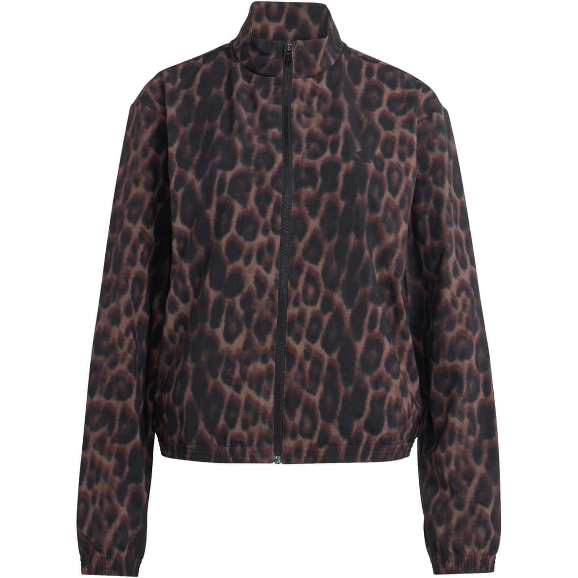 Workout Essentials 3 Stripes Leopard  Damen Trainingsjacke Dunkelbraun_000__EARSTR/BLACK | L