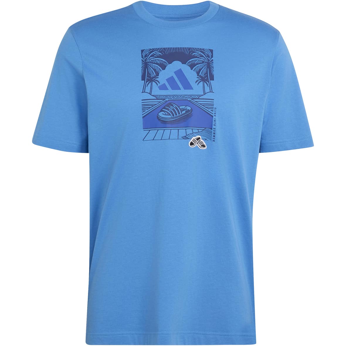 Summer Slides Relax Graphic Herren T-Shirt Blau_000__RAYBLU | XXL