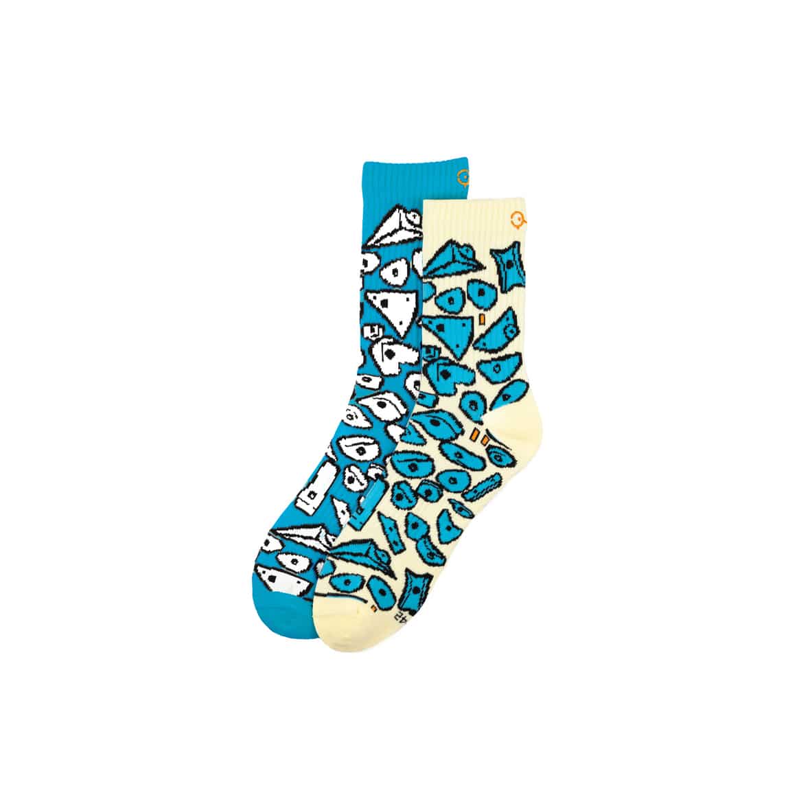 Rock Socks Spray Wall - S (35-38) Socken Blau_BLUE__BLUE | one size