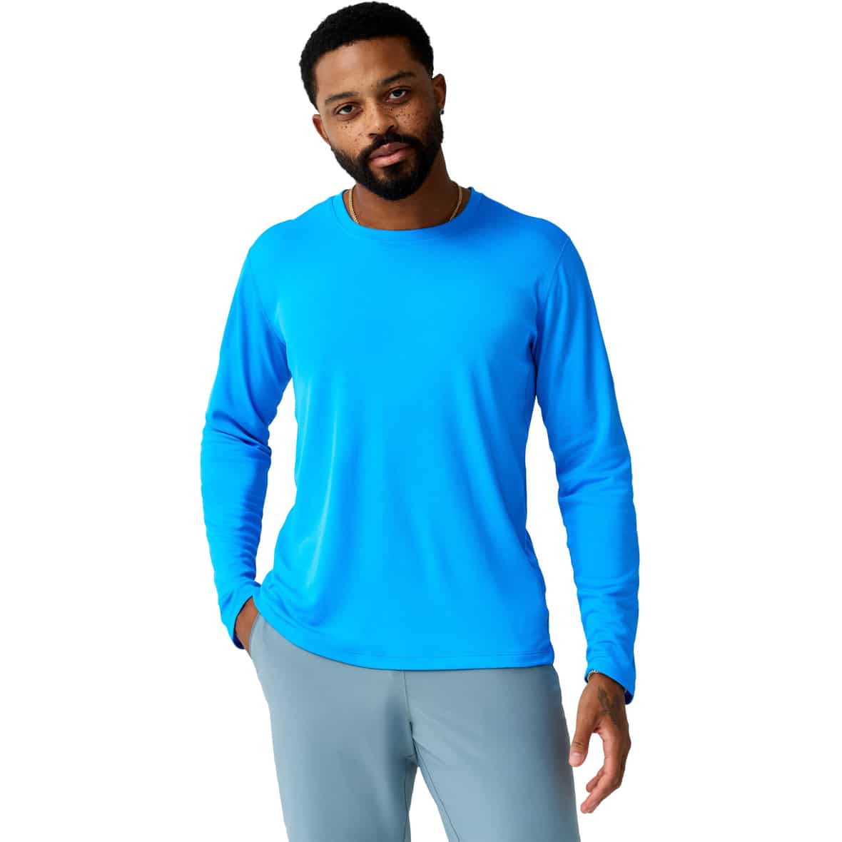 Dash Herren Laufshirt Blau_446__CYBER BLUE | S