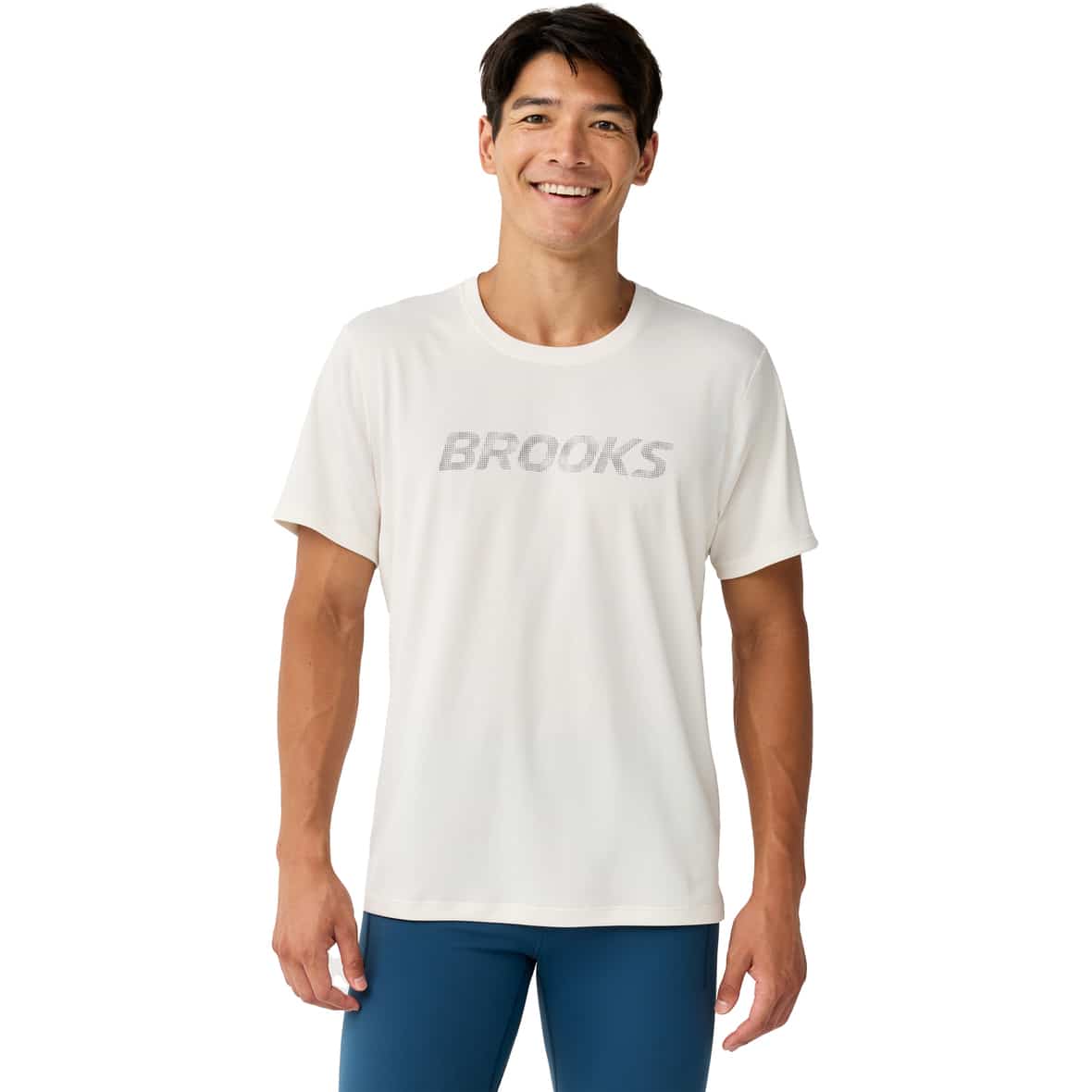Dash Reflective Herren Laufshirt Beige_258__BONE/REFLECT | S