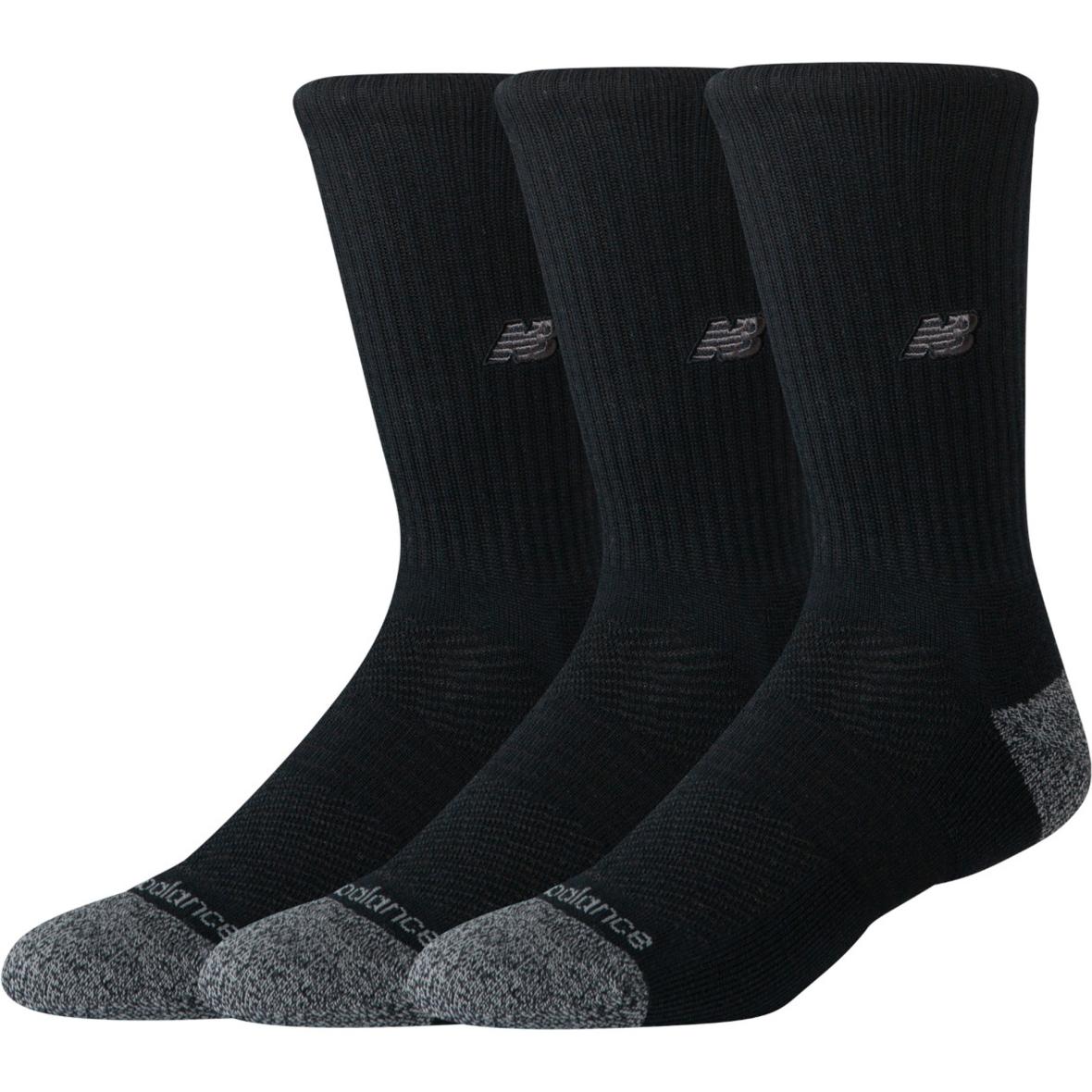 3er Pack Active Premium Crew  Socken Schwarz_BK | S
