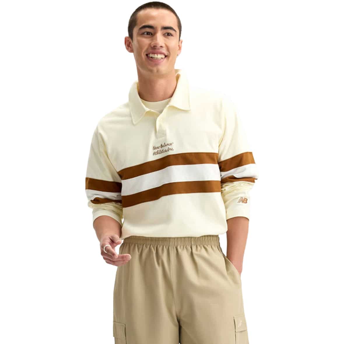 Sport Legacy Rugby  Herren Longsleeve Beige_AGA | L