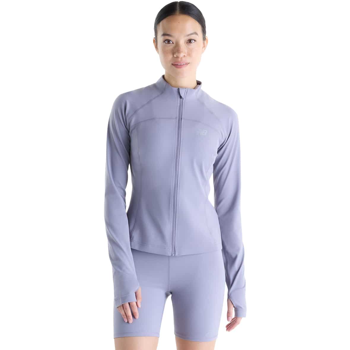 Harmony Fitted Full Zip Damen Laufjacke Grau_OFG | L