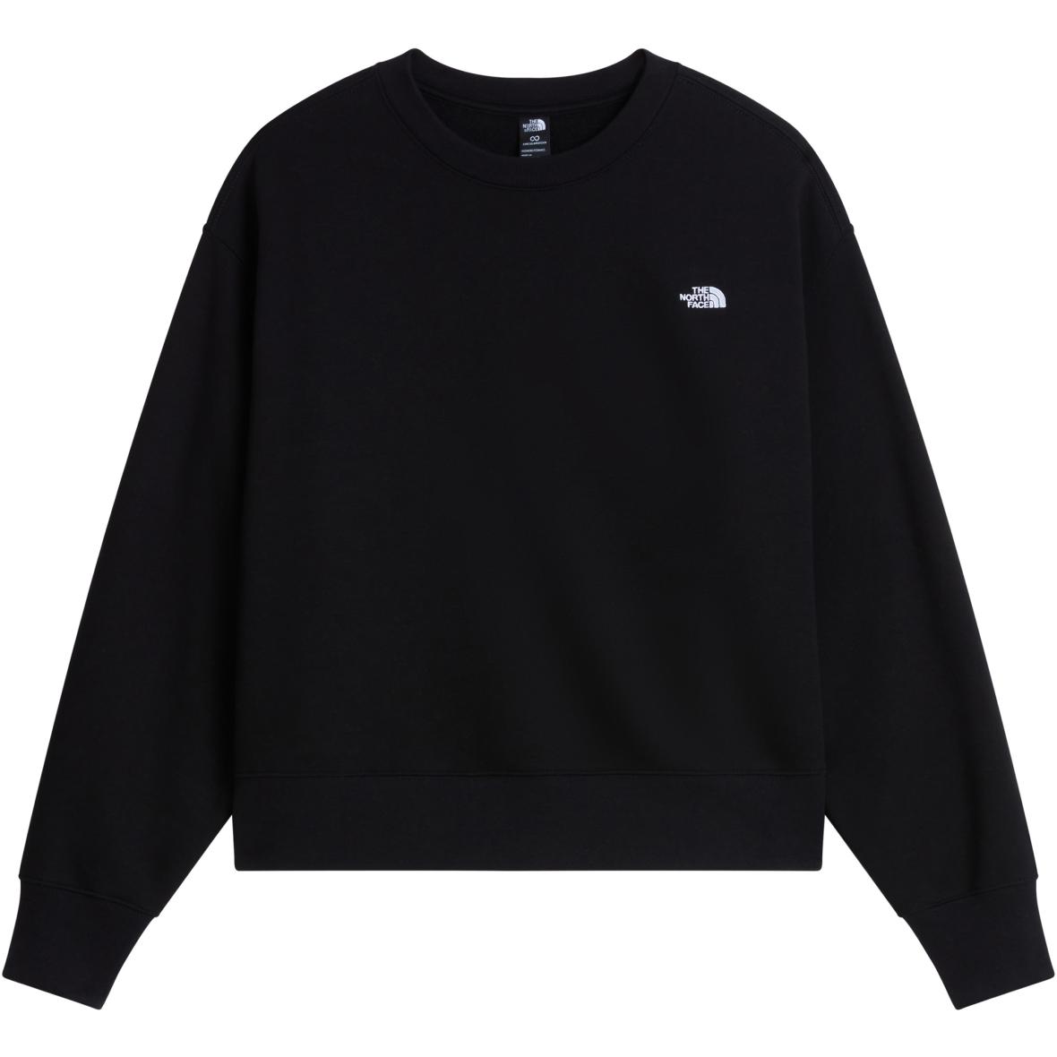 Essential Simple Dome Boxy Oversized Damen Sweatshirt Schwarz_JK3 | M