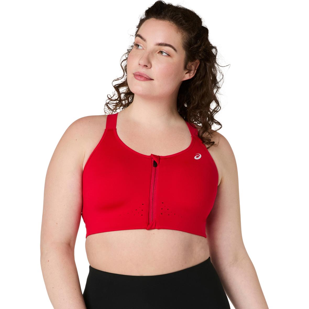 Road Combination Zip Bra Damen Sport-BH Rot_600__SPEED RED | 70A