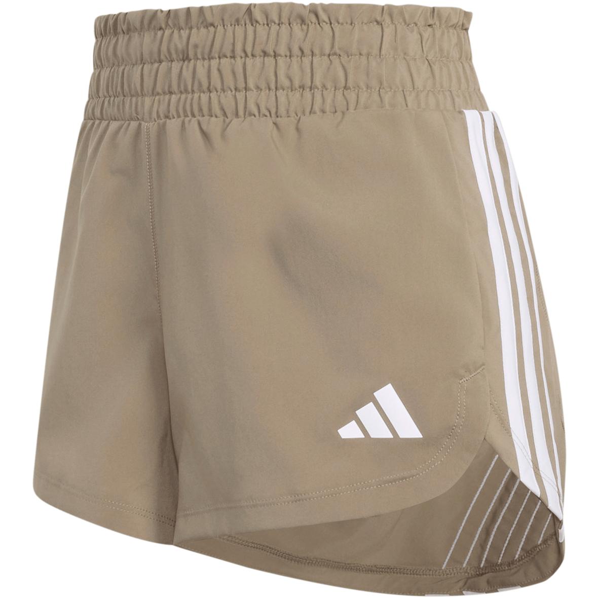 Pacer Workout High Rise Damen Shorts Beige_000__KHASIX/WHITE | L/3