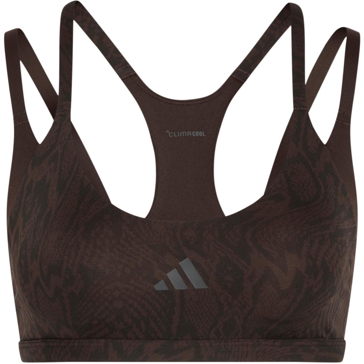 Optimé Workout Snake Damen Sport-BH Dunkelbraun_000__AUCO/BLACK | XL