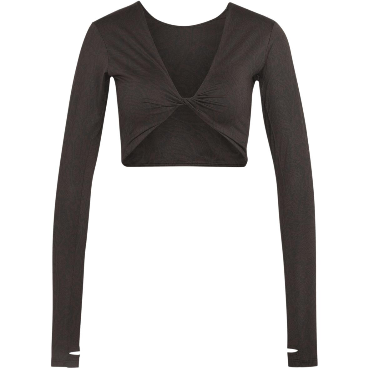 Primelift Workout Snake Twist Damen Longsleeve Dunkelbraun_000__AUCO/BLACK | M