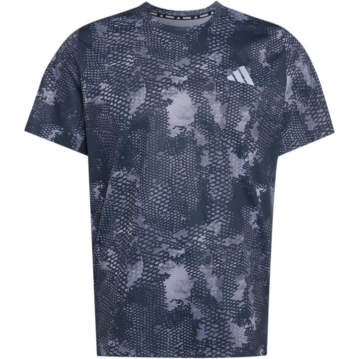 adi365 Running Animal Print Herren Laufshirt Anthrazit_000__SLATE/AUON/NTGREY | XL