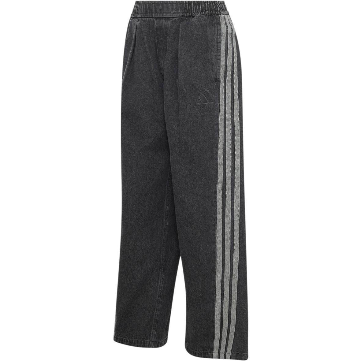 Stadium Washed Denim Damen Trainingshose Schwarz_000__BLACK | S