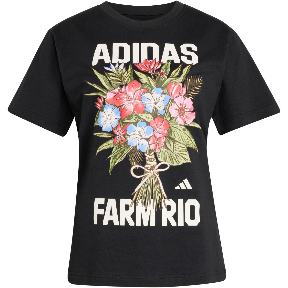 Farm Rio Graphic  Damen T-Shirt Bunt_000__BLACK/CREWHT/MULTCO | S