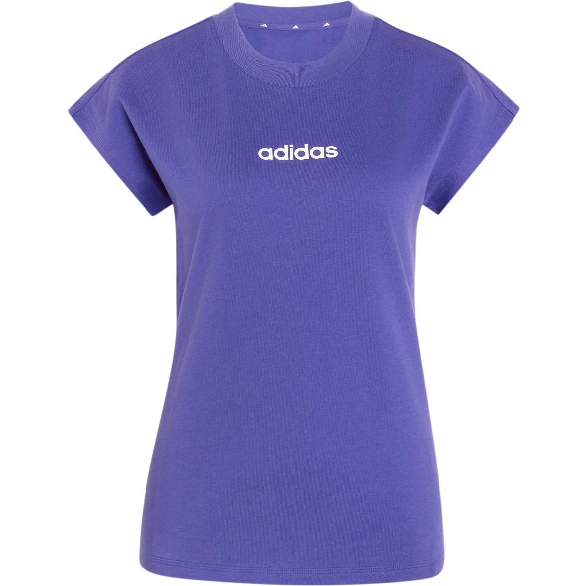 Essentials Linear Damen T-Shirt Violett_000__PURPUR/WHITE | M