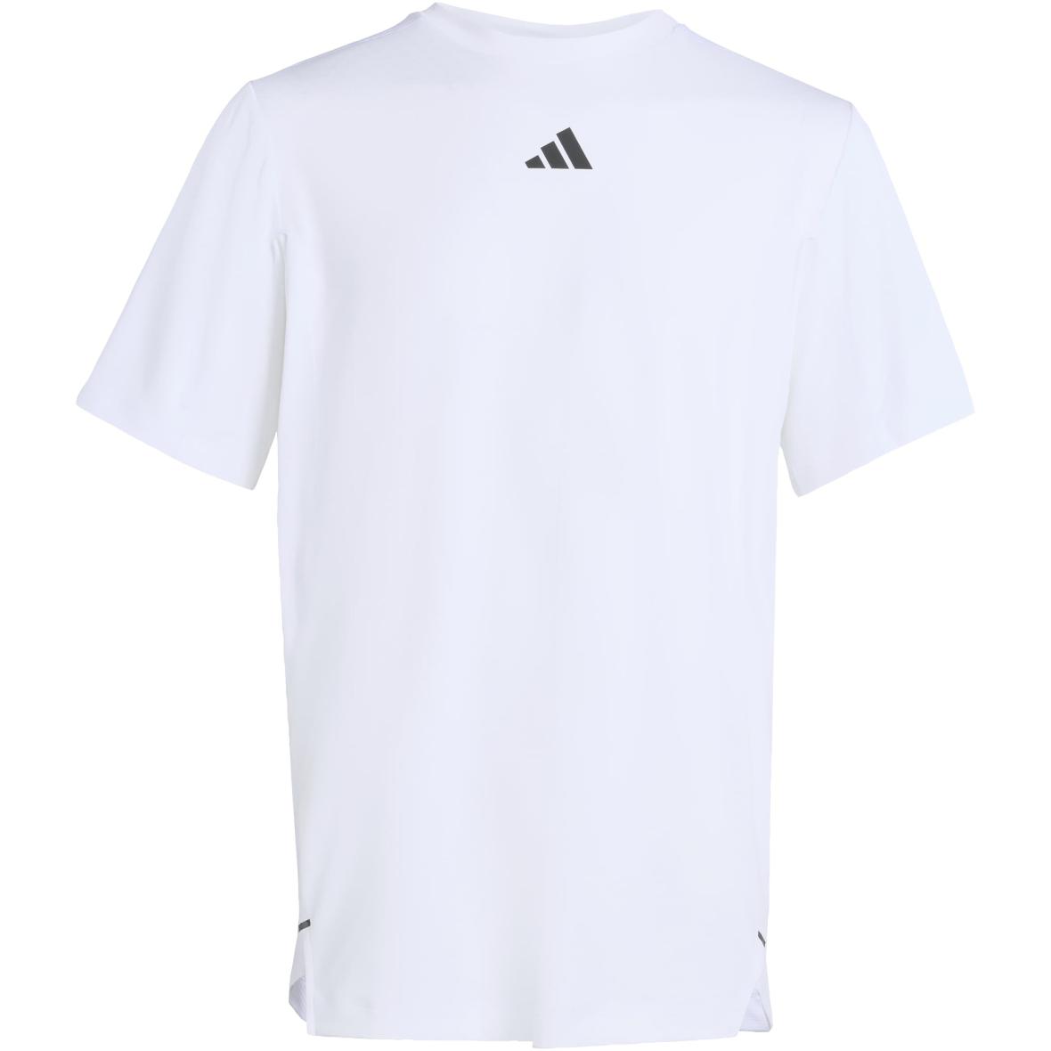 D4T PrimeLift 3-Streifen Herren T-Shirt Weiß_000__WHITE | S
