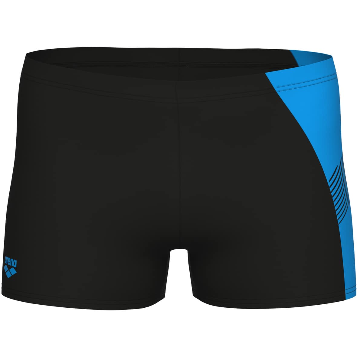 Printed Splice Herren Badehose Schwarz_580__BLACK-TURQUO | 4