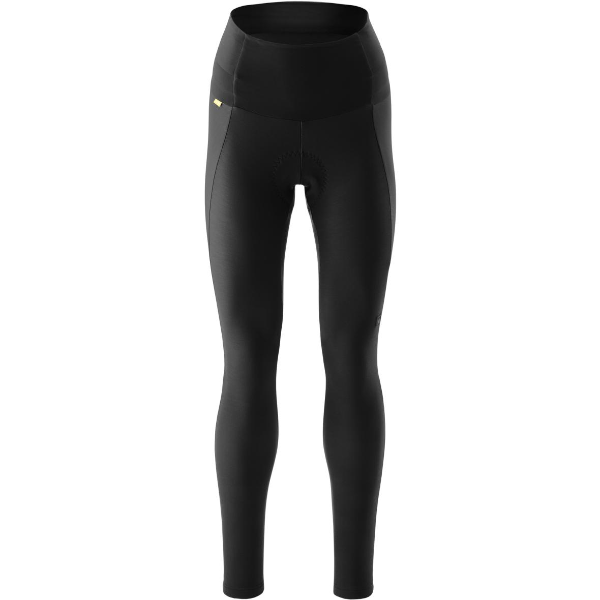 Essential High Waist Therm Damen Fahrradhose Schwarz_M10900 | 34