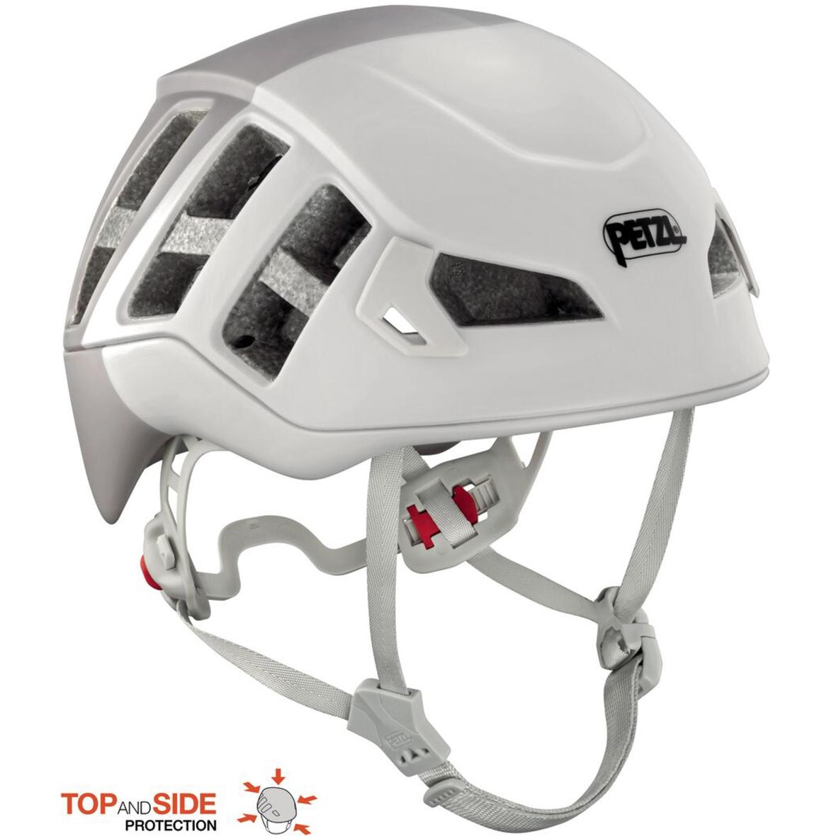 Meteor Kletterhelm Weiß_WHITE/GRAY | S/M