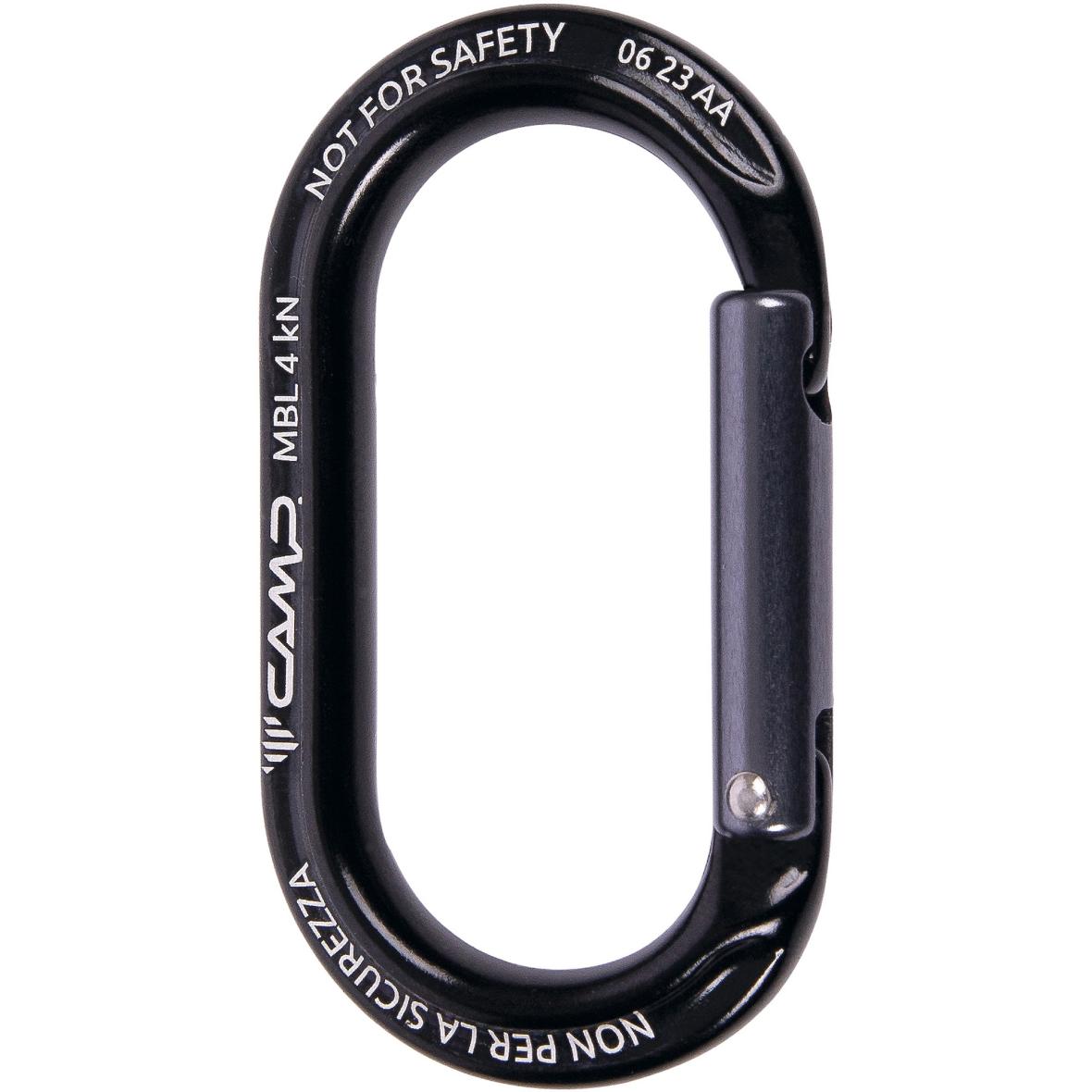 Ekto Materialkarabiner Schwarz_BLACK | one size