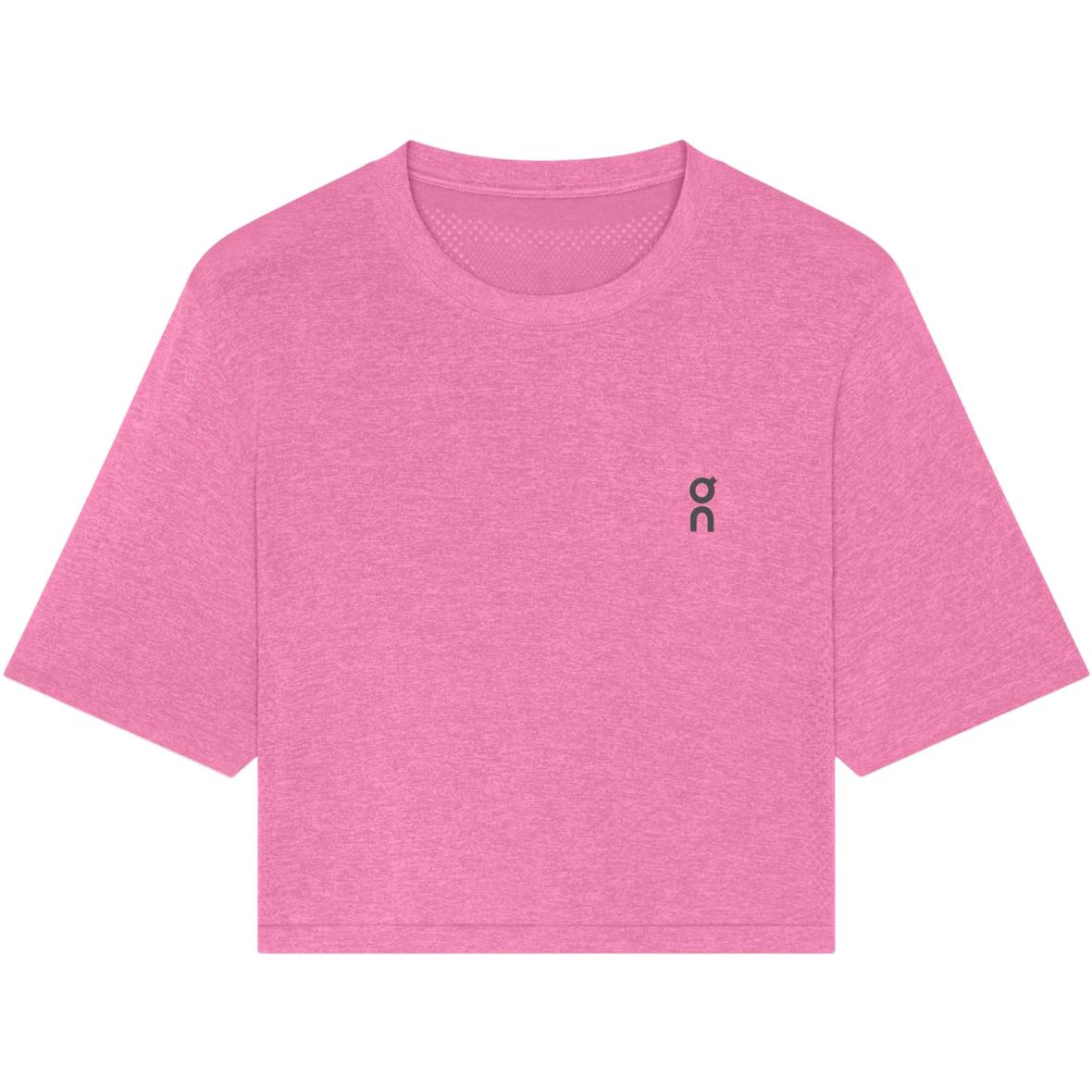 Train Flex-T Crop Damen T-Shirt Pink_5505__BUBBLEGUM HEATHER | L