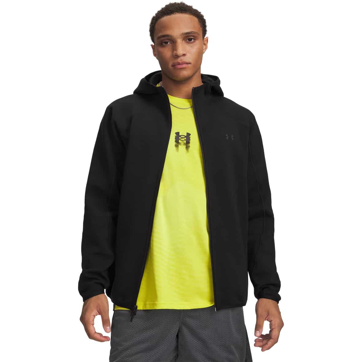Unstoppable Fleece Herren Hoodie Schwarz_008 | L