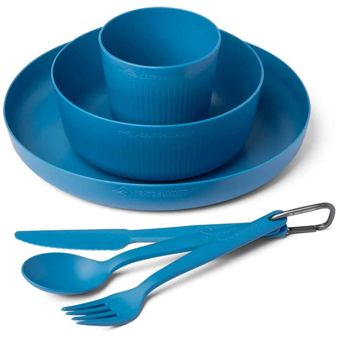 Camp Dinnerware Set Geschirr Neutral_CENDRE BLUE | one size