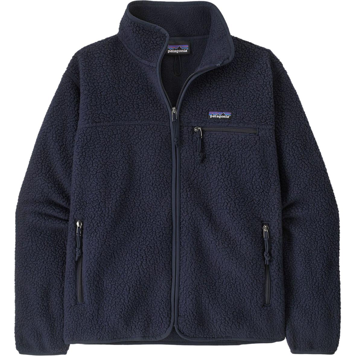  Retro Pile  Damen Fleecejacke Dunkelblau_SNBE | XS