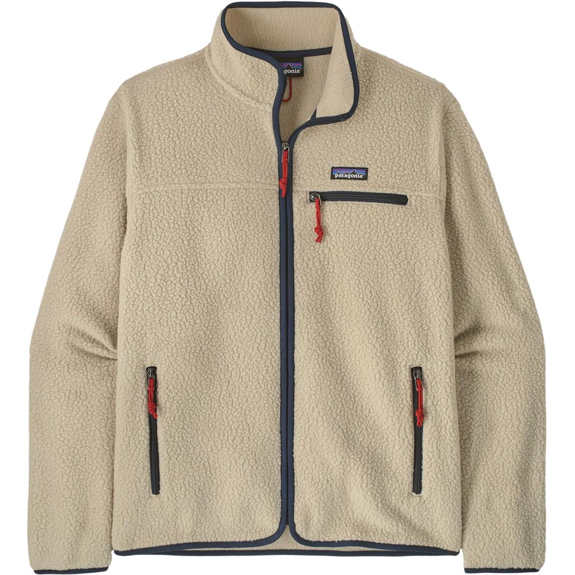Retro Pile Herren Fleecejacke Beige_PLCN | L