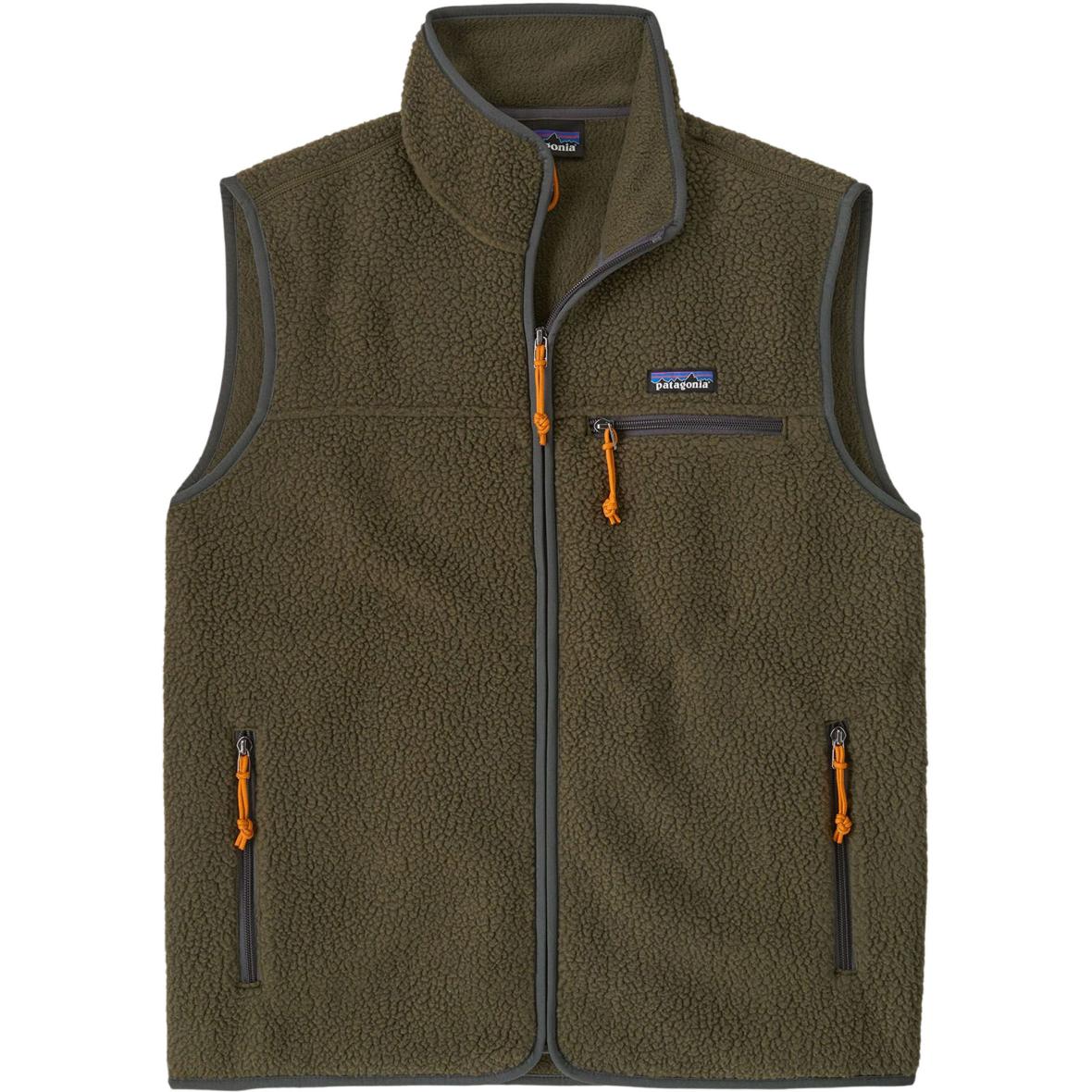 Retro Pile Herren Fleeceweste Oliv_BSNG | L