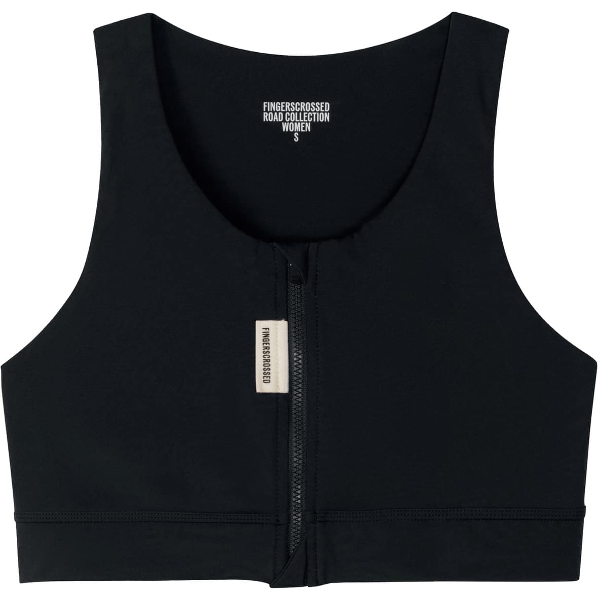 Road Bra Damen Sport-BH Schwarz_BLACK | XS