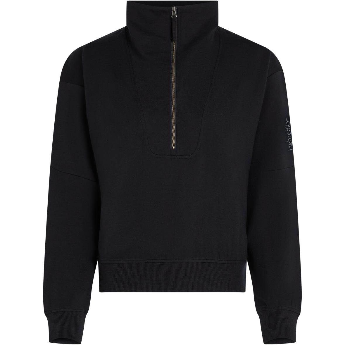 Merino Blend 150 Drift  Damen Fleecepullover Schwarz_IB001 | XS