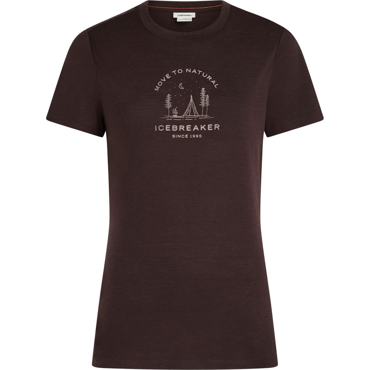 Merino 150 Tech Lite Peaceful Pass Damen T-Shirt Beere_IBC99 | XS