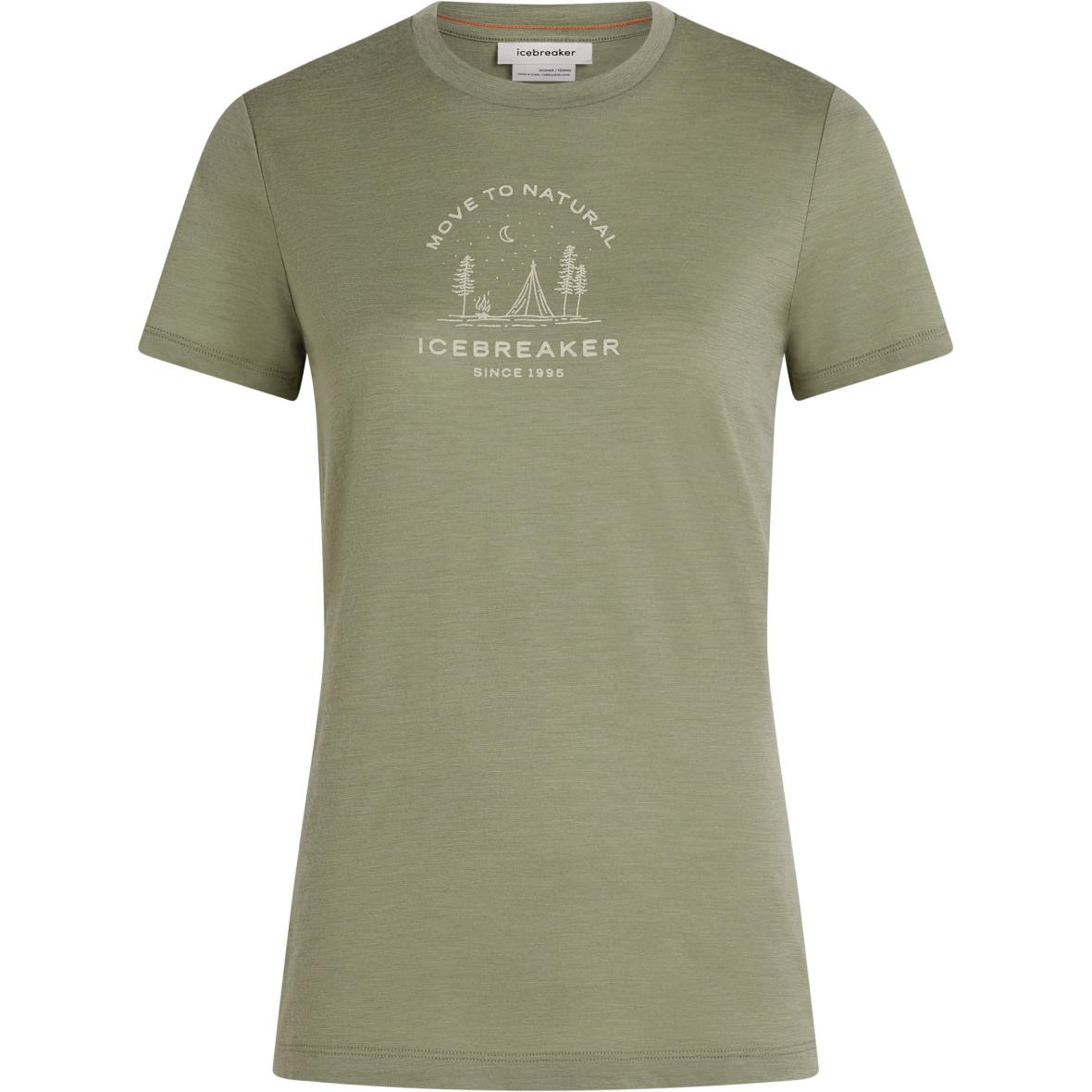 Merino 150 Tech Lite Peaceful Pass Damen T-Shirt Oliv_IBA74 | XS