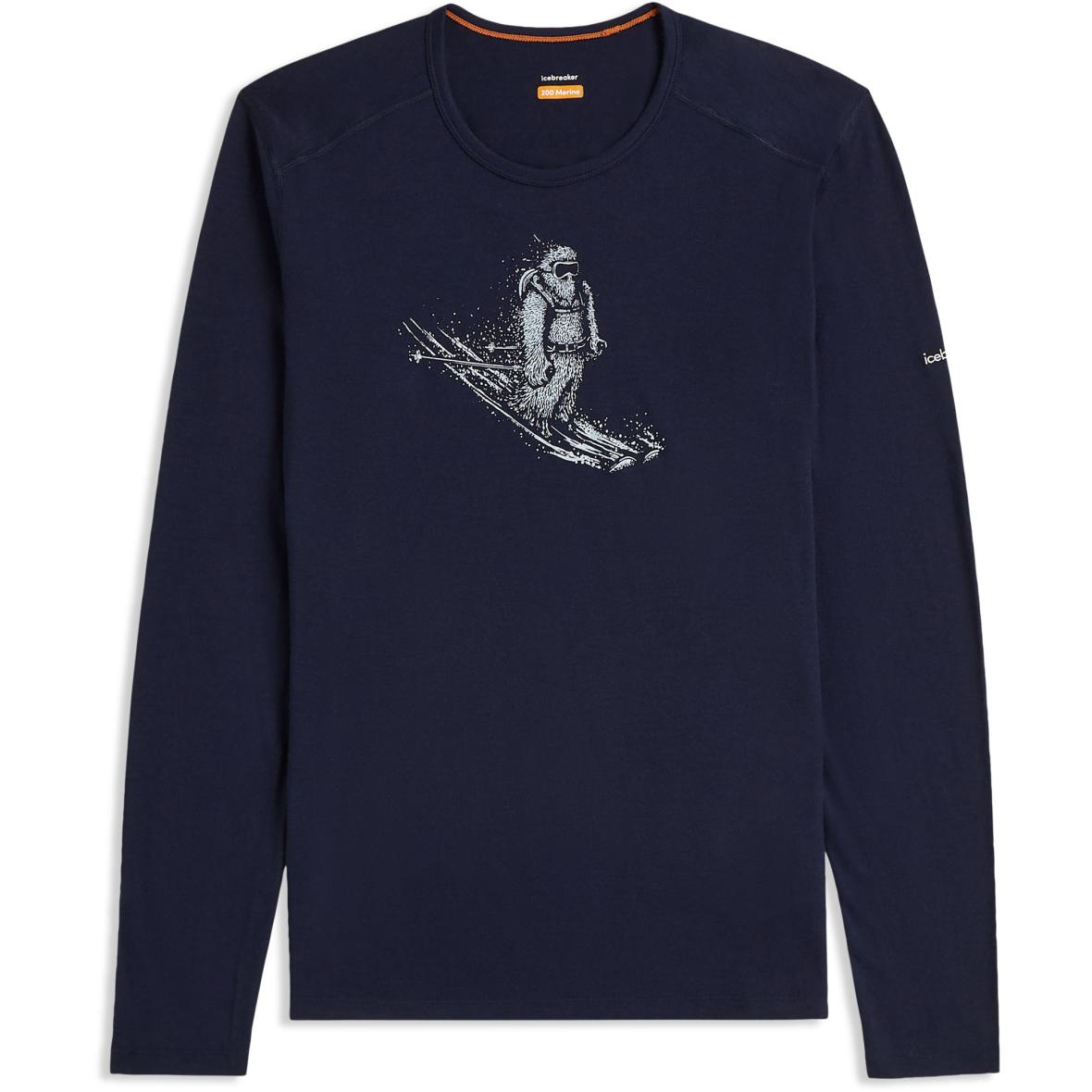 Merino 200 Oasis Skiing Yeti  Herren Funktionsunterwäsche Dunkelblau_IB401 | S
