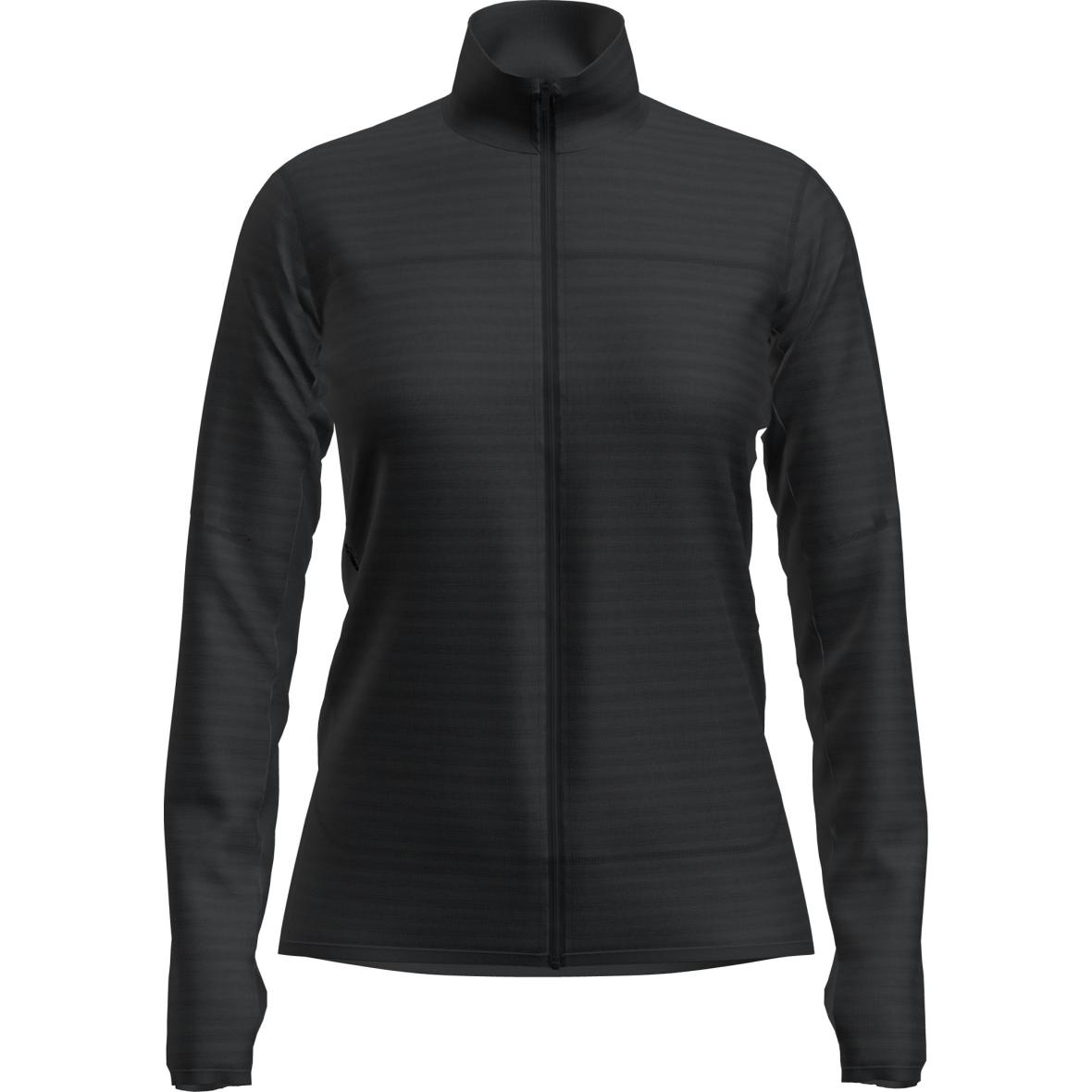 Merino 300 RealFleece Descender Damen Fleecejacke Schwarz_IB001 | L