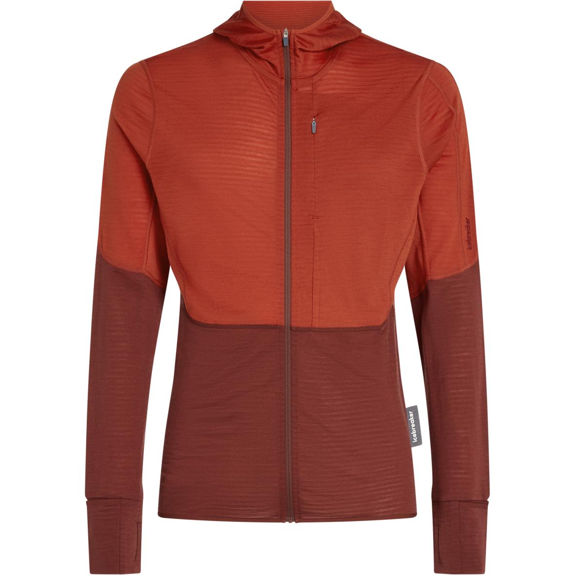 Merino Blend 200 Realfleece Descender Herren Hoodie Ziegel_IB0NK | L