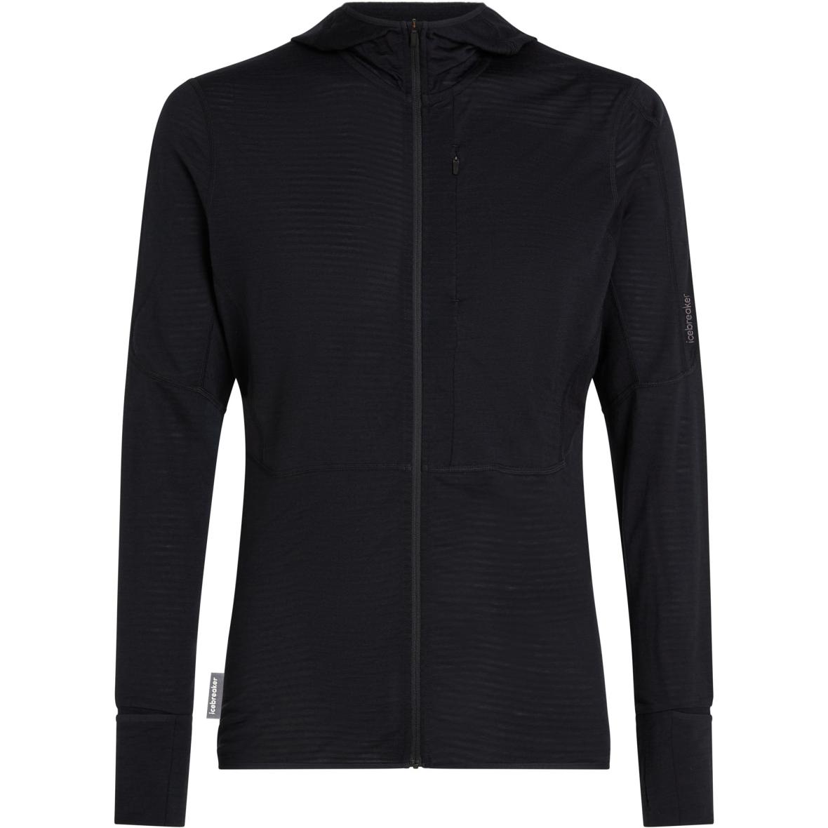 Merino Blend 200 Realfleece Descender Herren Hoodie Schwarz_IB001 | L