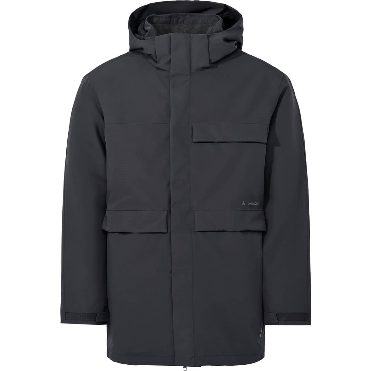 Idris Herren Parka Schwarz_678 | XXL